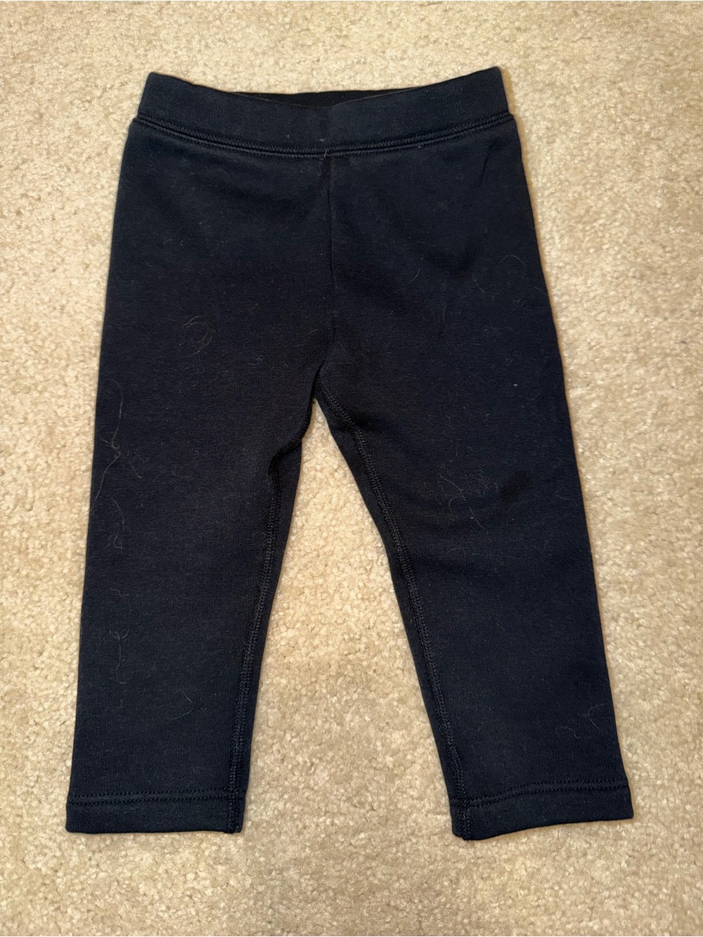 Primary Black Baby Fleece Lined Leggings